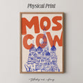 Moscow Russia Travel Poster