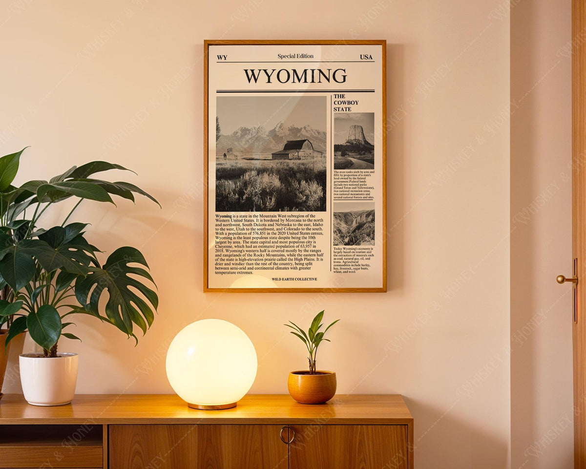 Wyoming State Newspaper Print