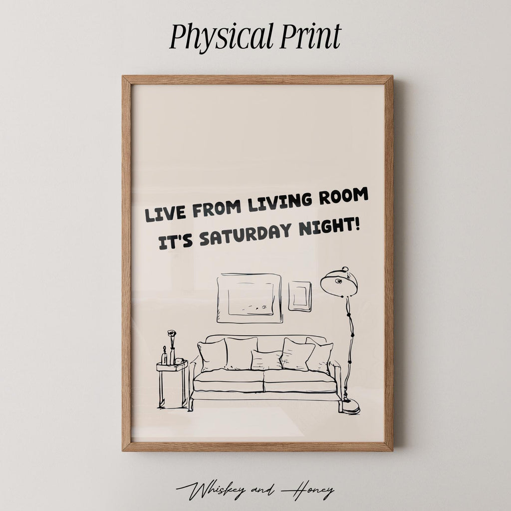 Saturday Night Living Room Print