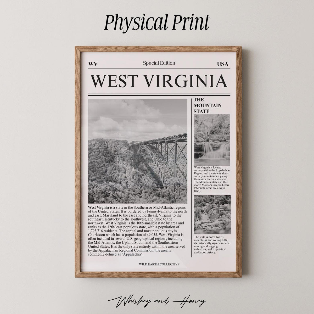 West Virginia Newspaper Print