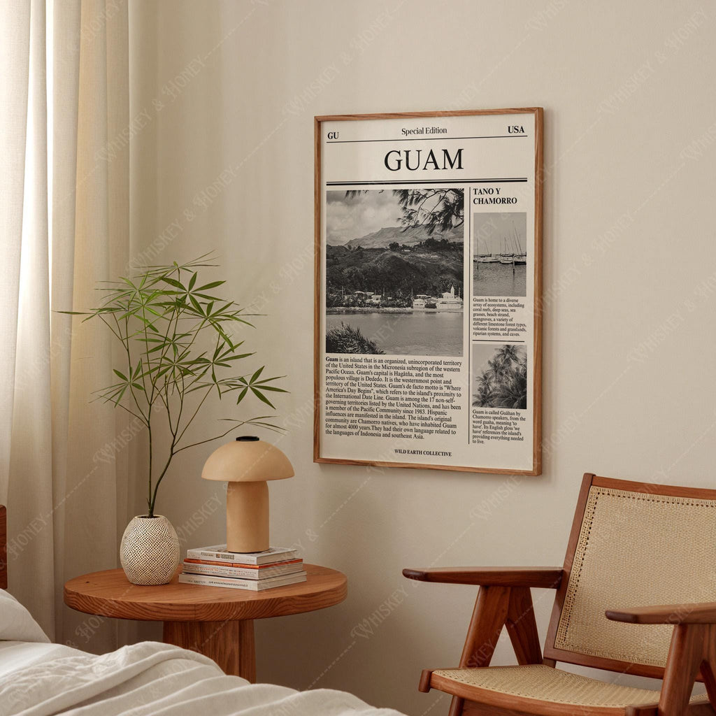Guam Newspaper Travel Print