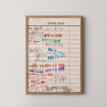Vintage Library Card Print