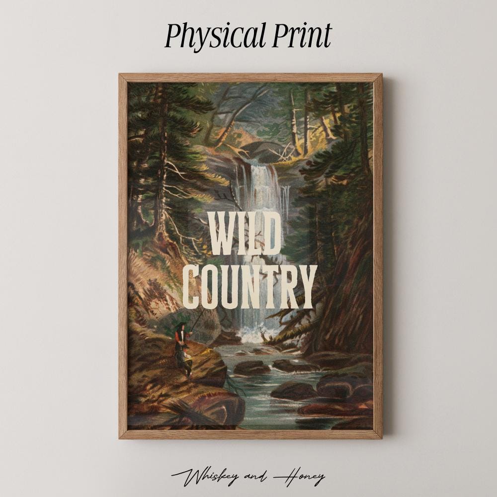 Wild Country Waterfall Print