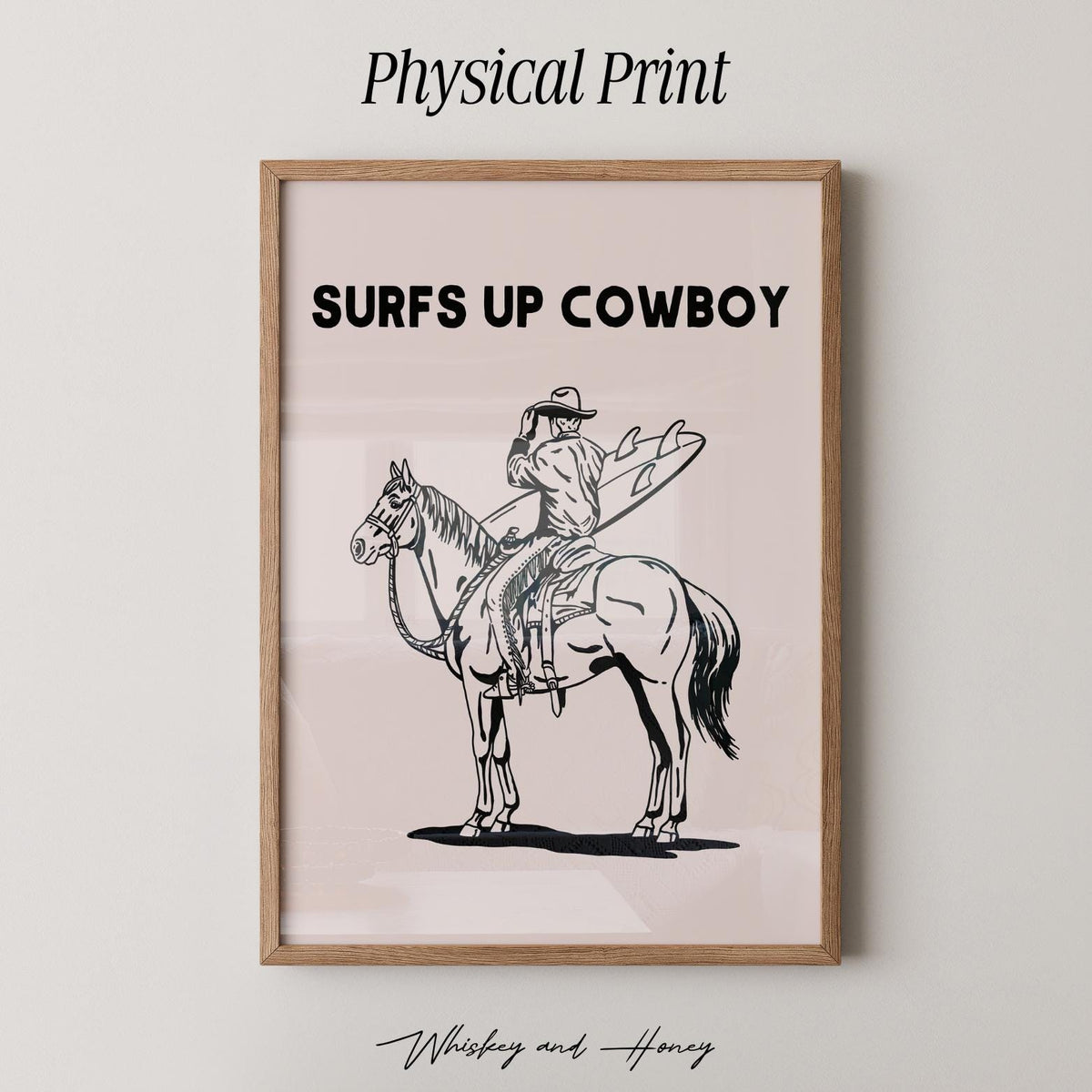 Surfs Up Cowboy Print