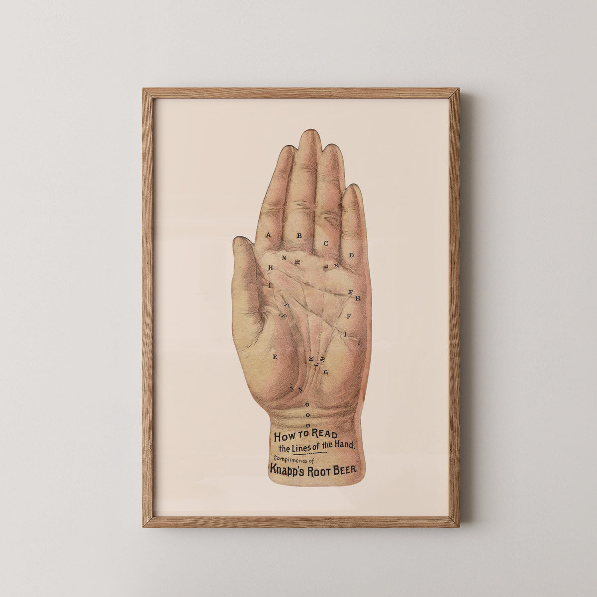 Vintage Palm Reader Print