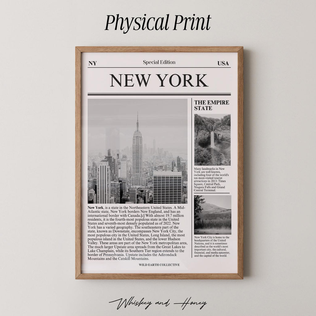 New York State Newspaper Print