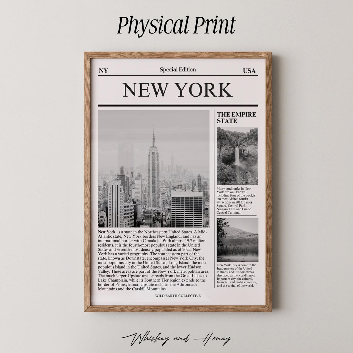 New York State Newspaper Print