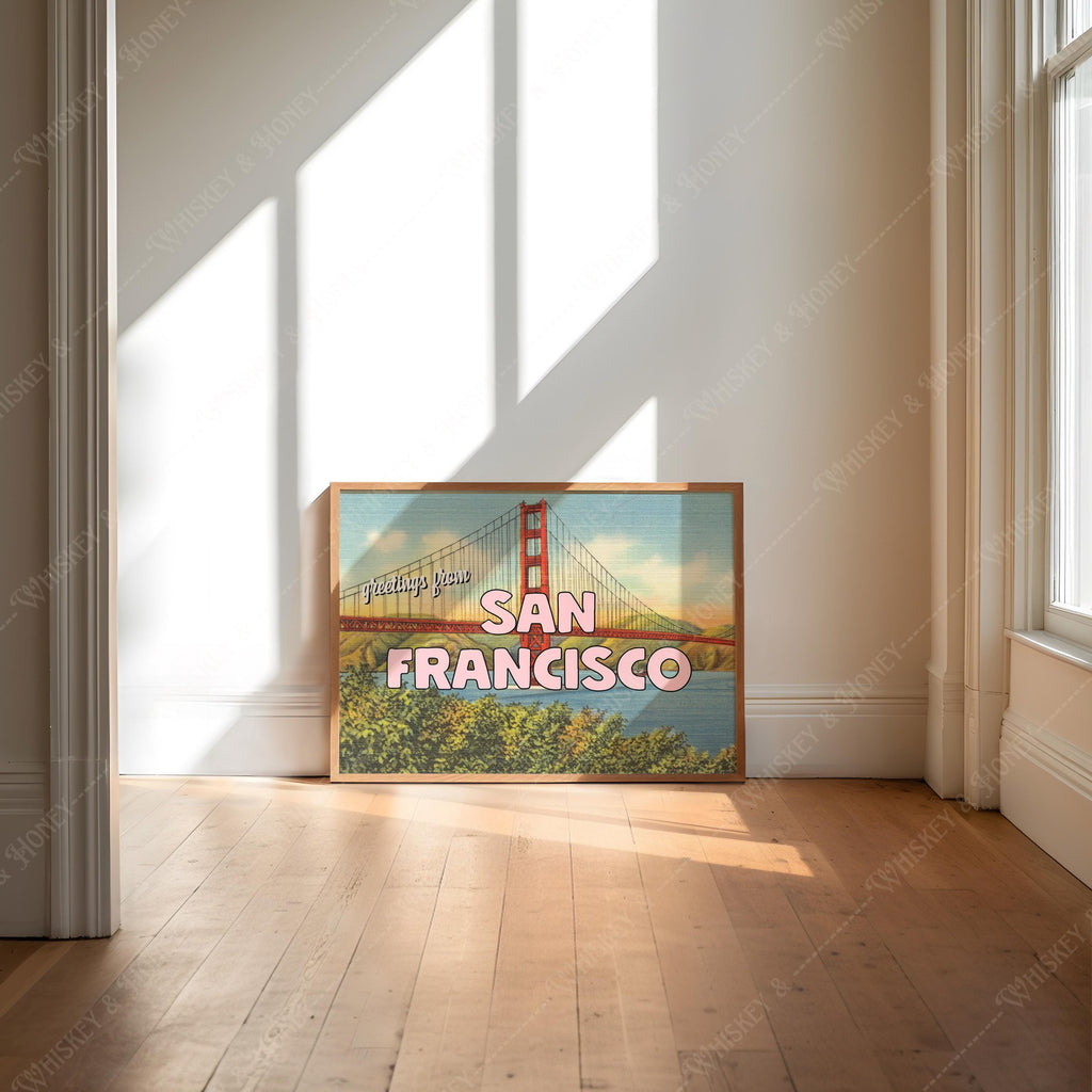 Vintage Greetings From San Francisco Print