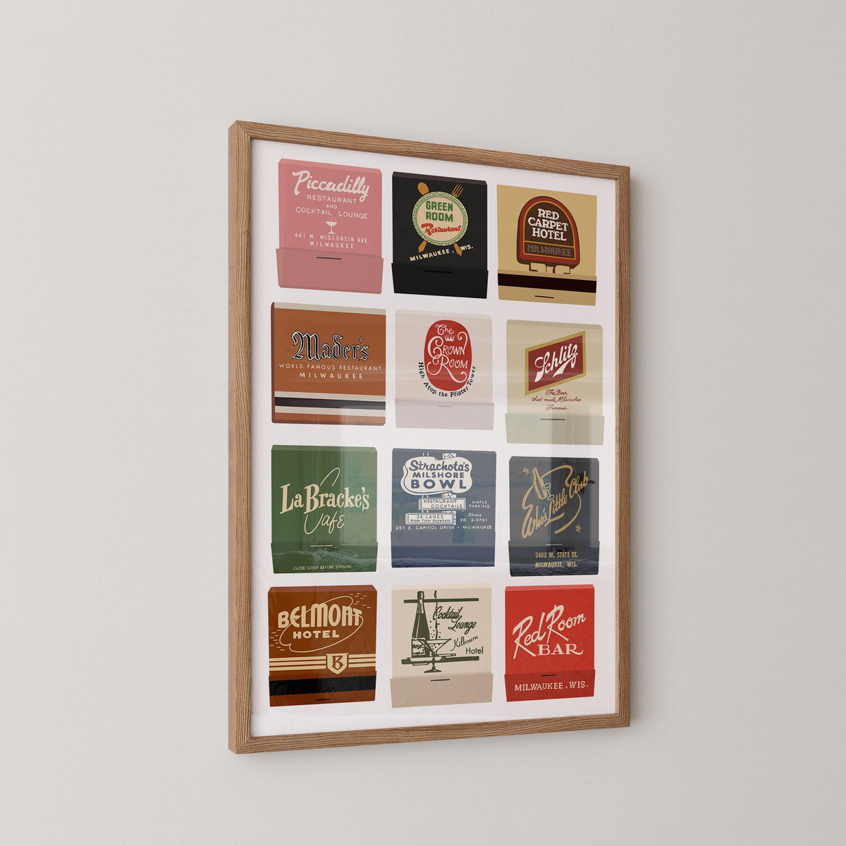 Vintage Milwaukee Matchbooks Print