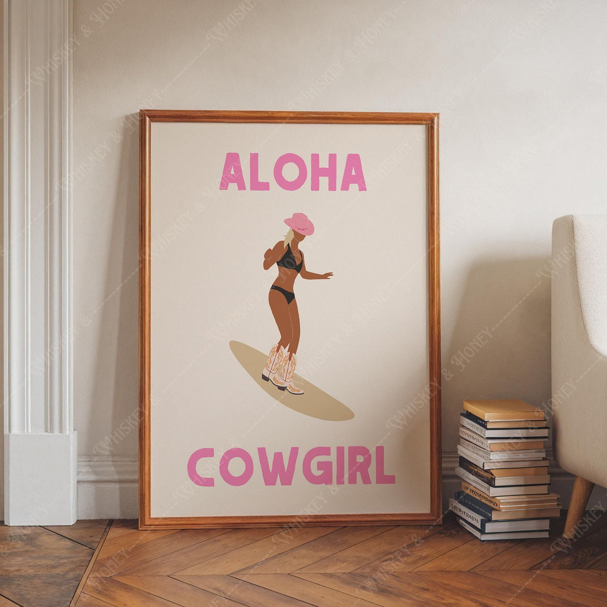 Aloha Cowgirl Print