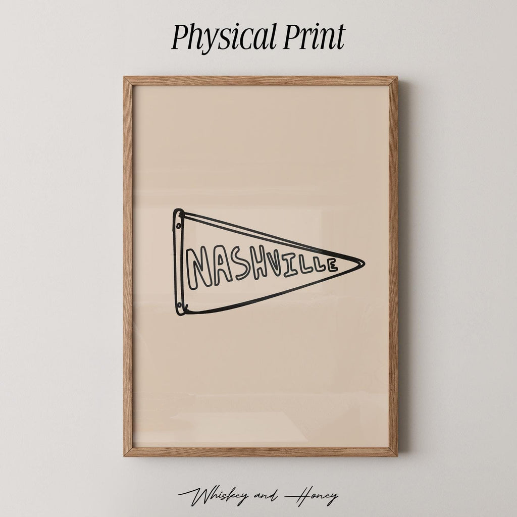 Nashville Pennant Flag Print