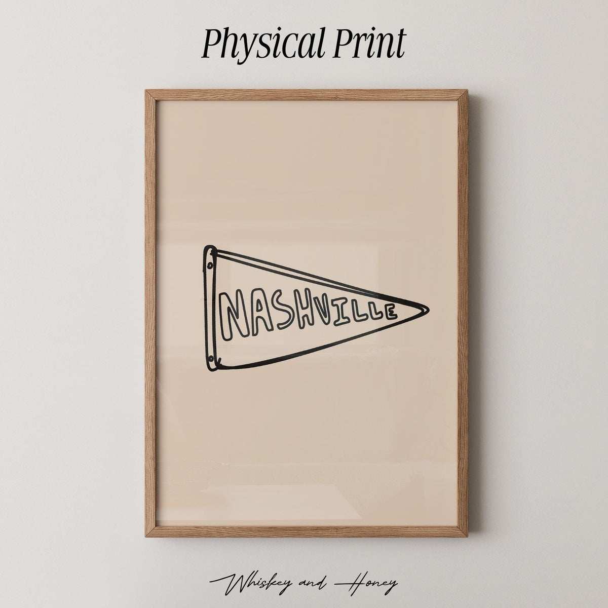 Nashville Pennant Flag Print