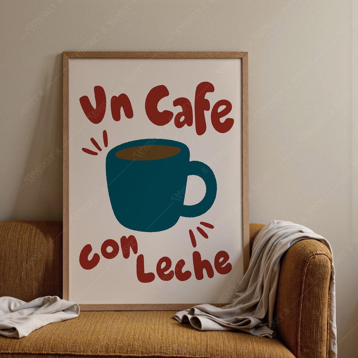 Un Cafe Con Leche Print