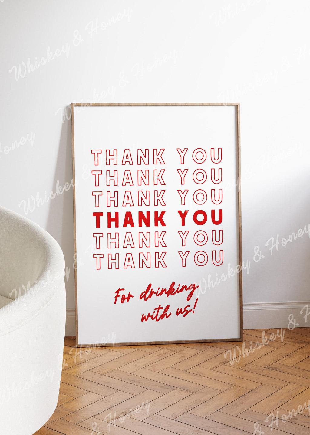 Thank You For Drinking With Us Print