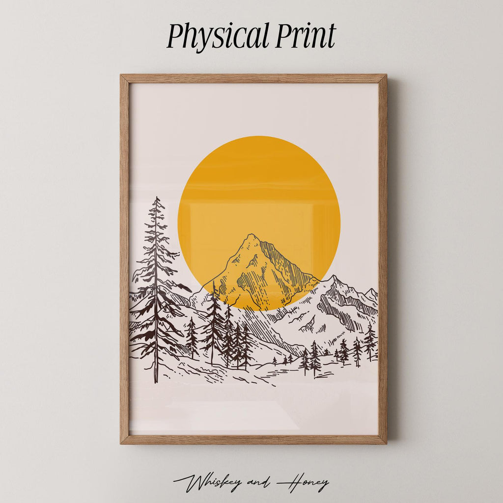 Sunset Mountain Print