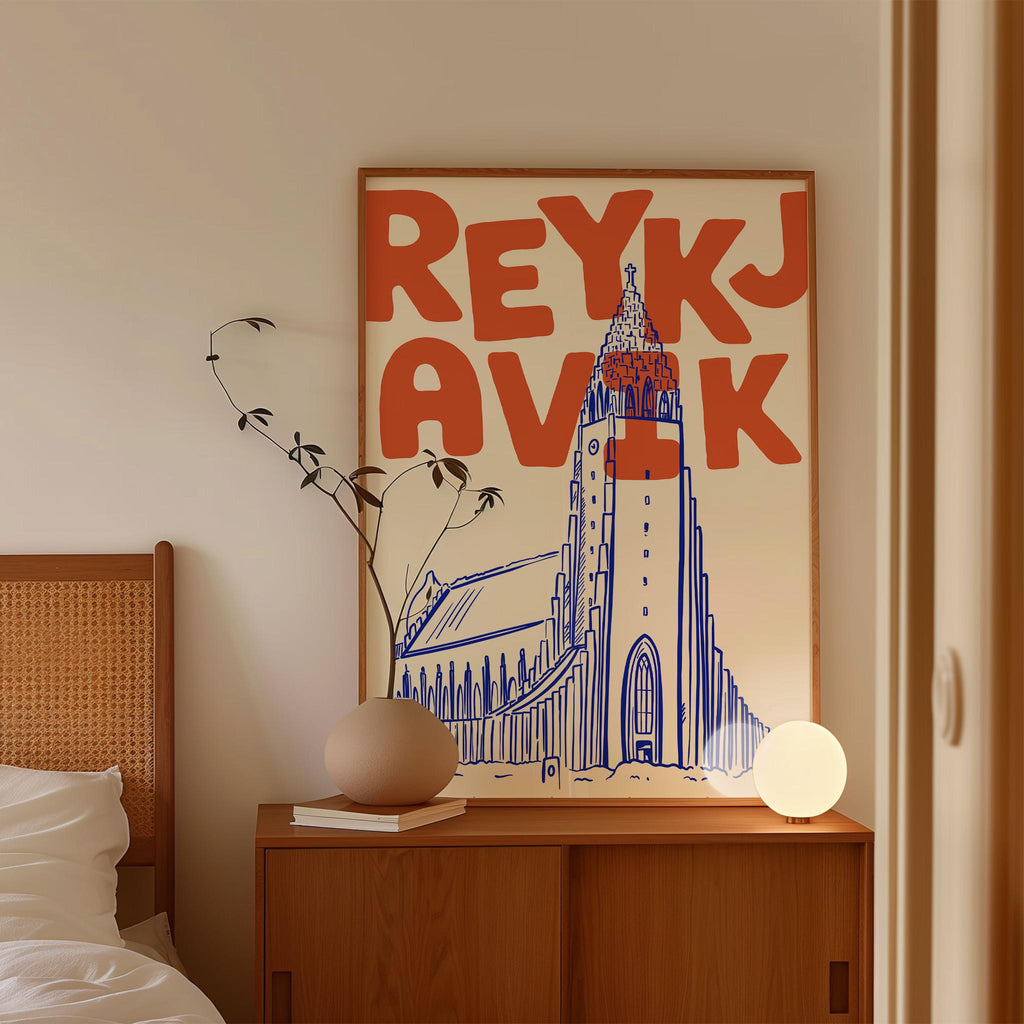 Reykjavik Iceland Travel Print