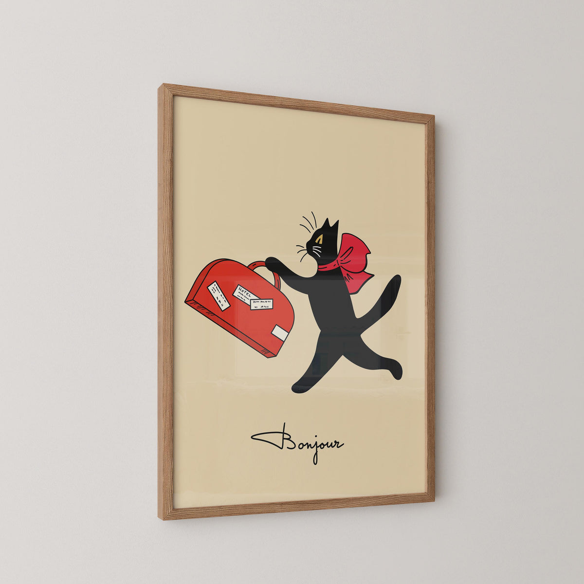 Vintage French Cat Art Print