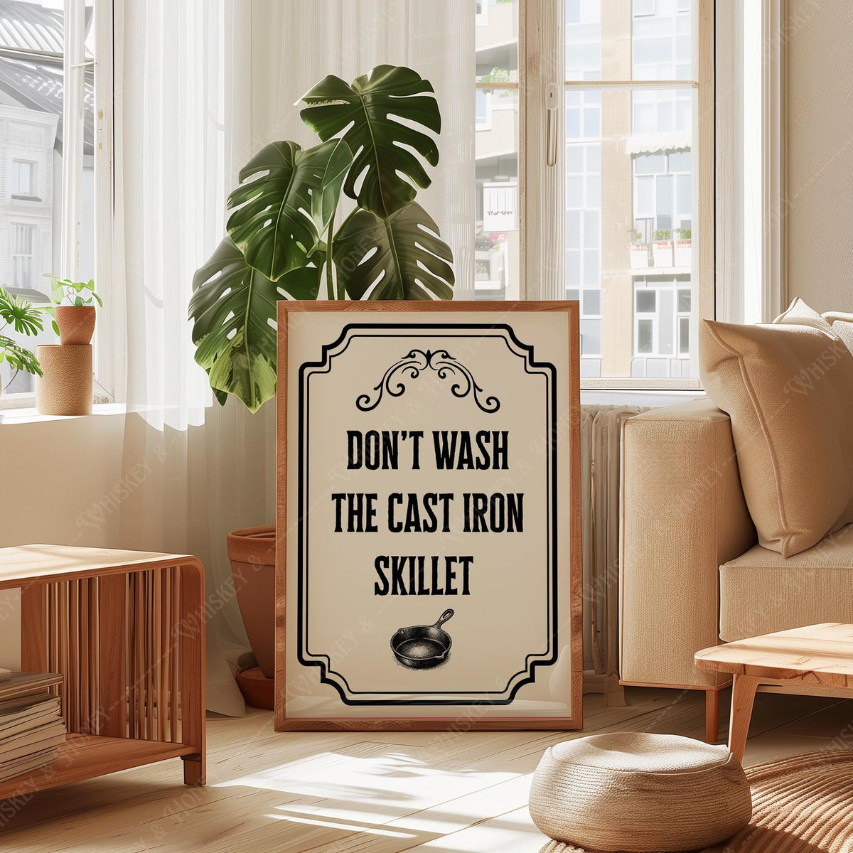 Don't Wash the Cast Iron Skillet Print