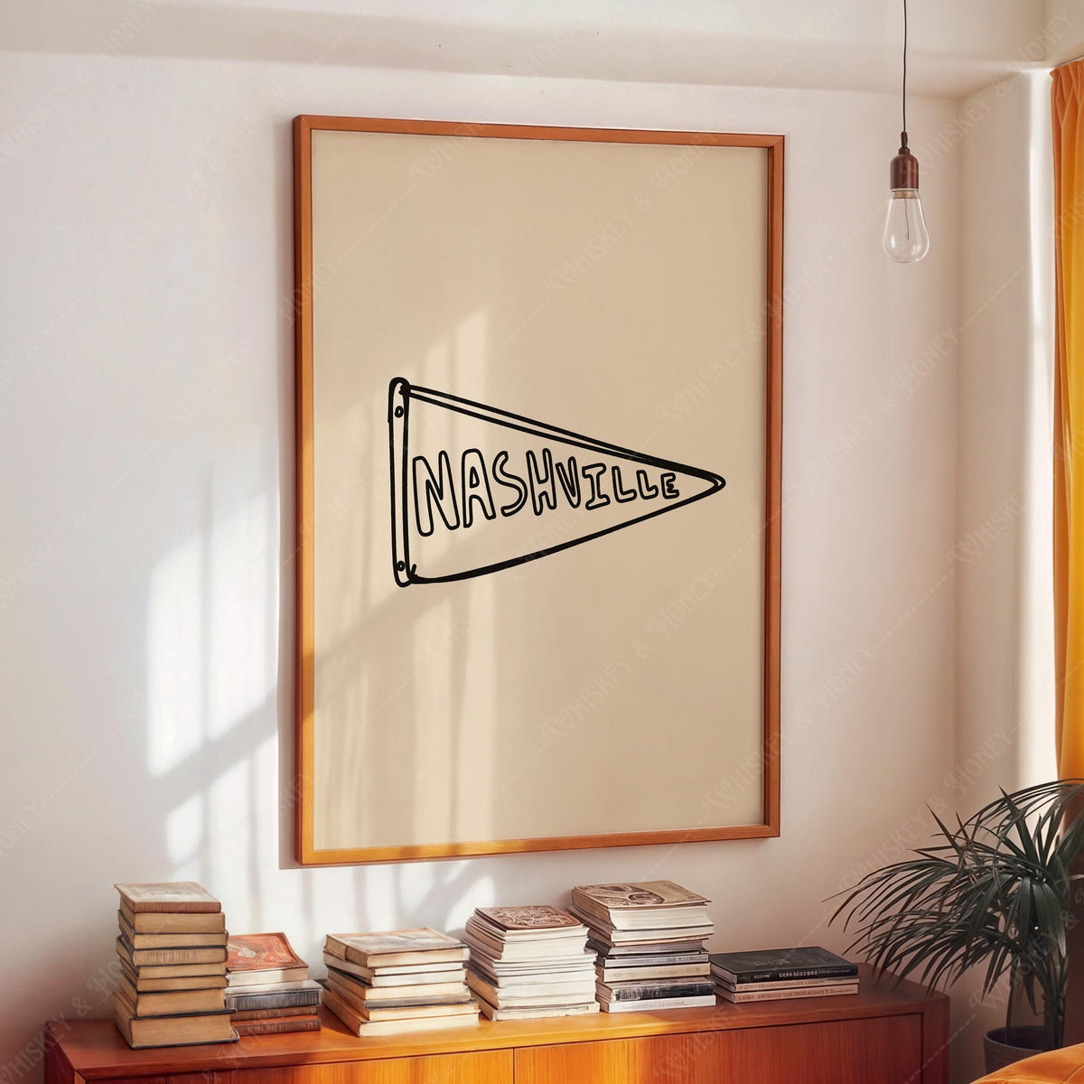 Nashville Pennant Flag Print