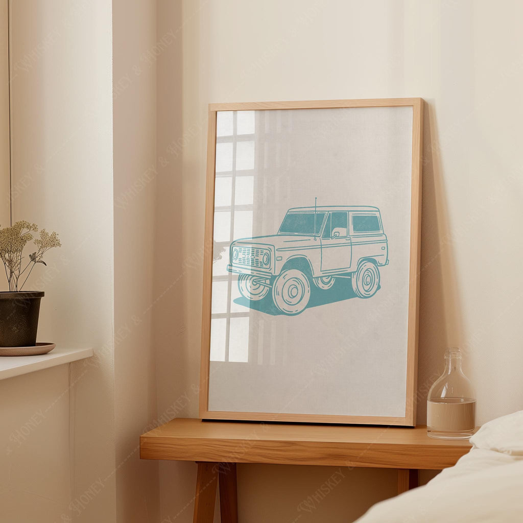 Vintage Ford Bronco Print
