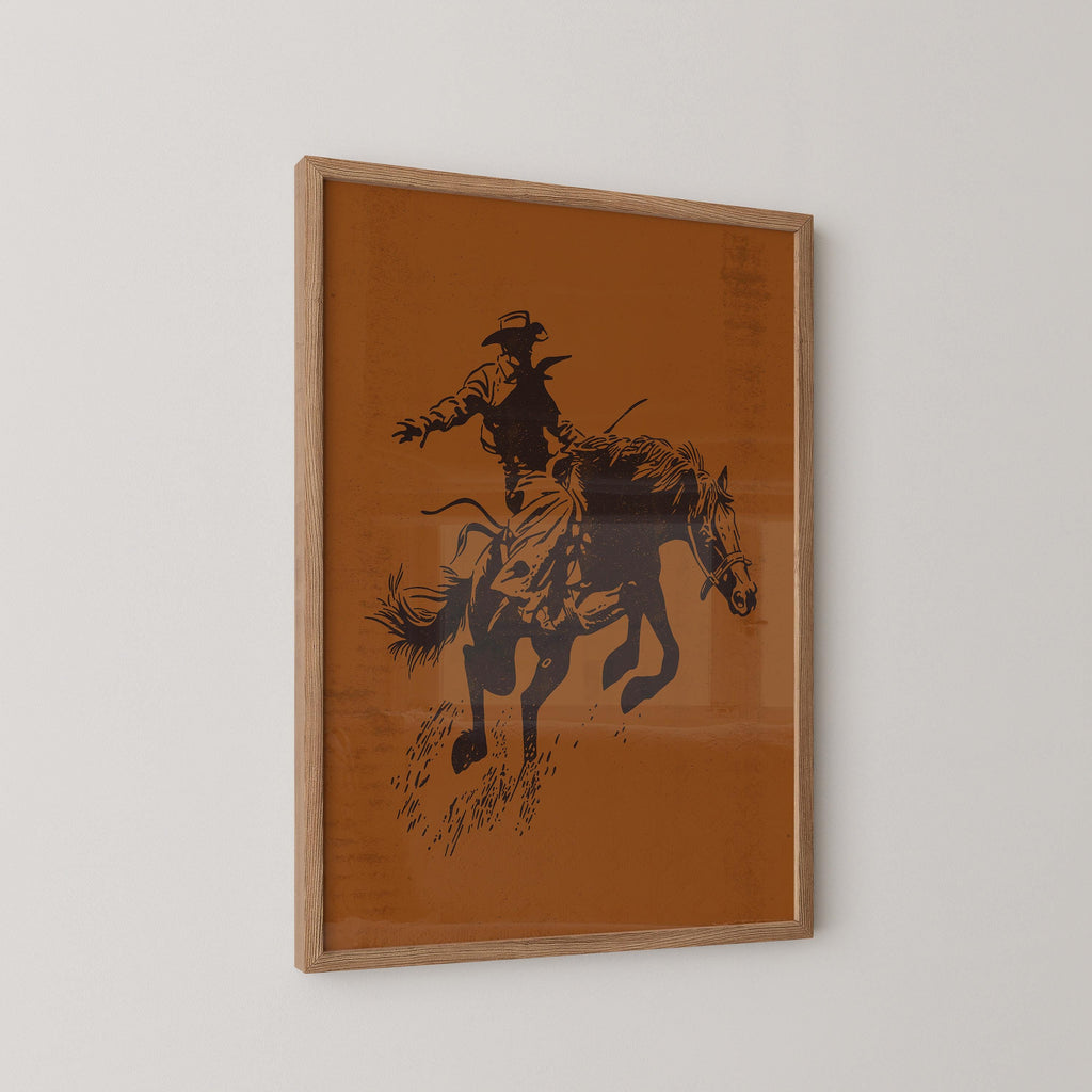 Bucking Bronco Print