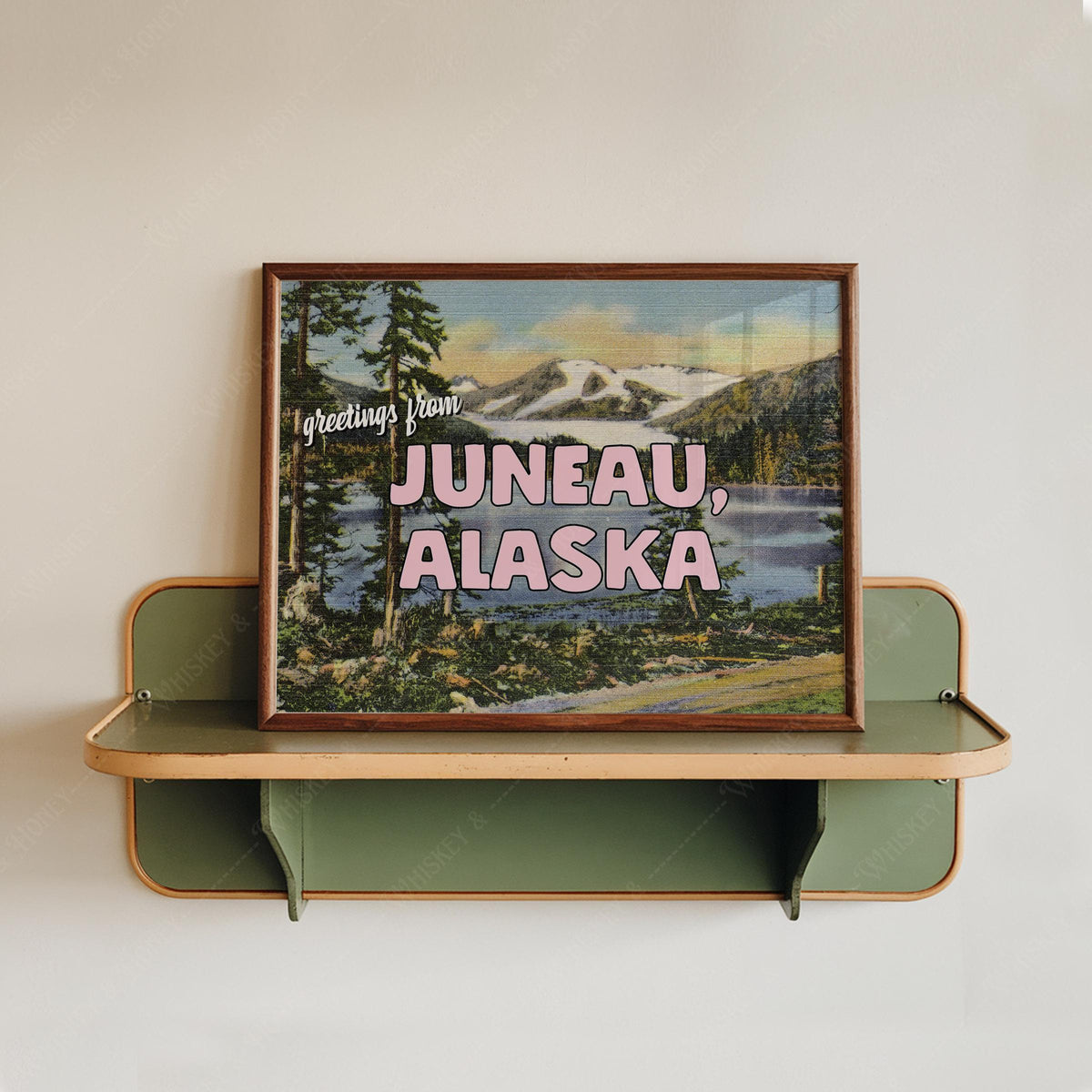 Greeting From Juneau Alaska Postcard Print