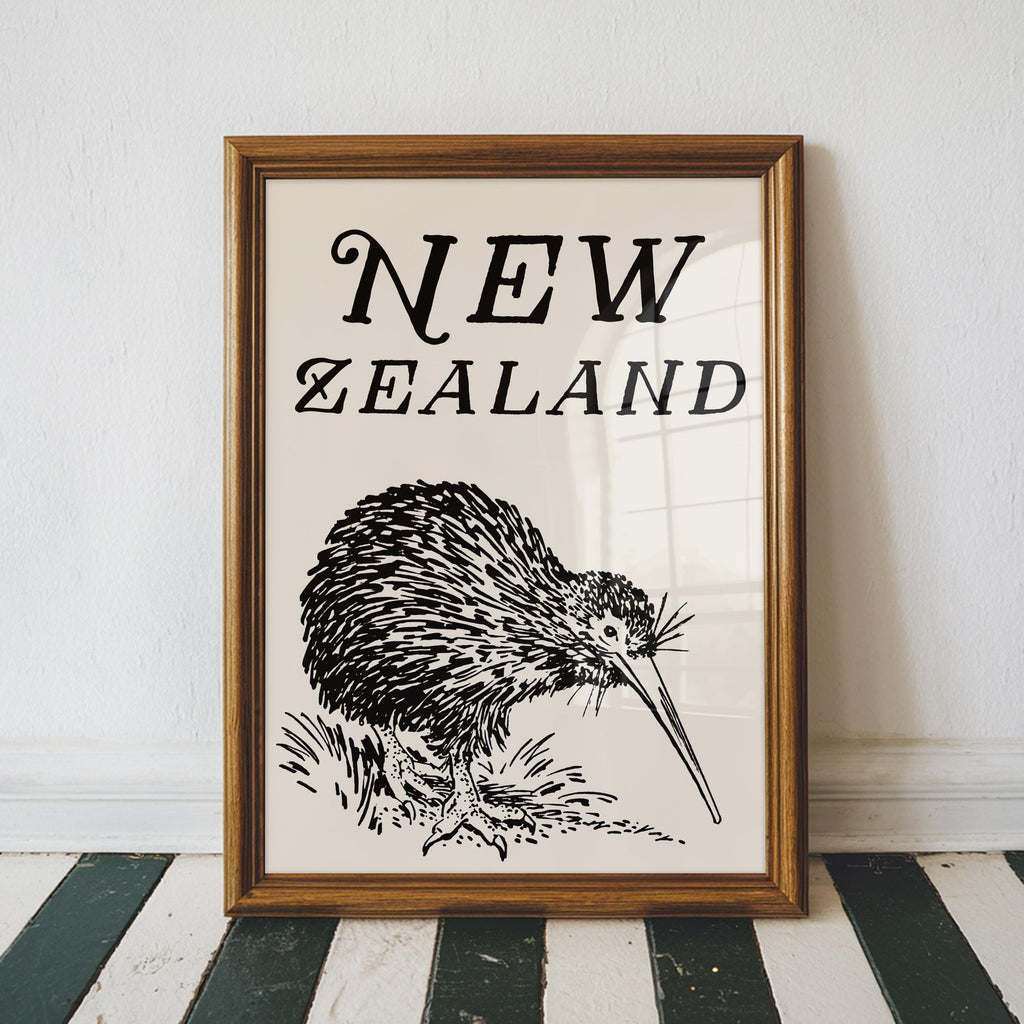 New Zealand Kiwi Print