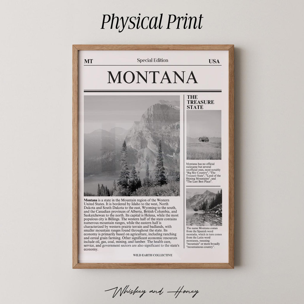 Montana State Newspaper Print
