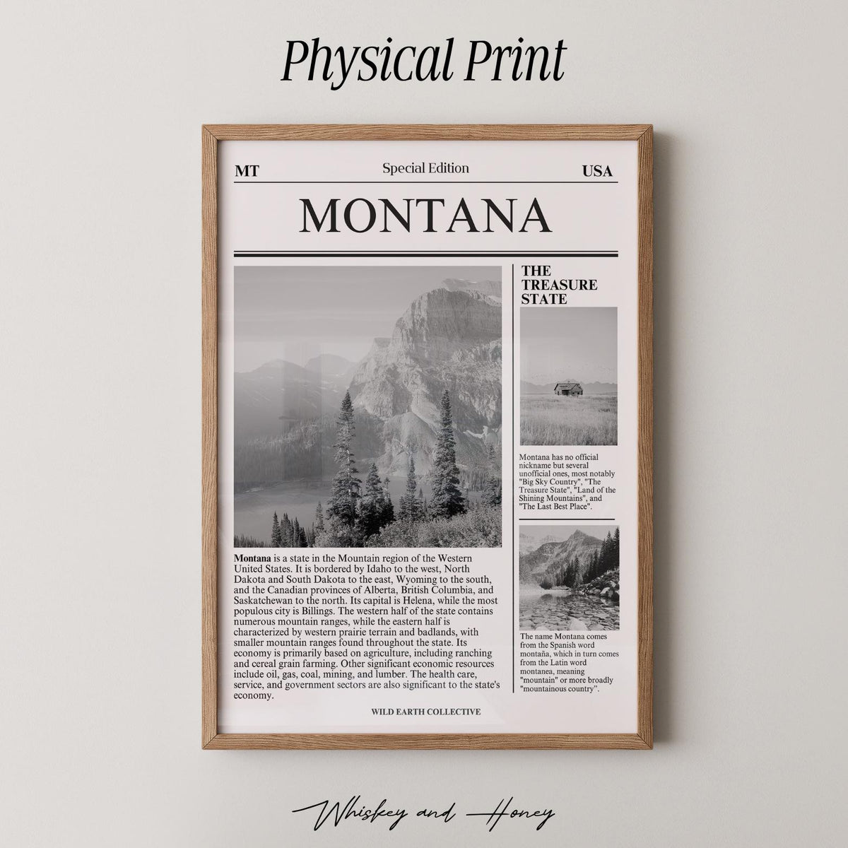 Montana State Newspaper Print