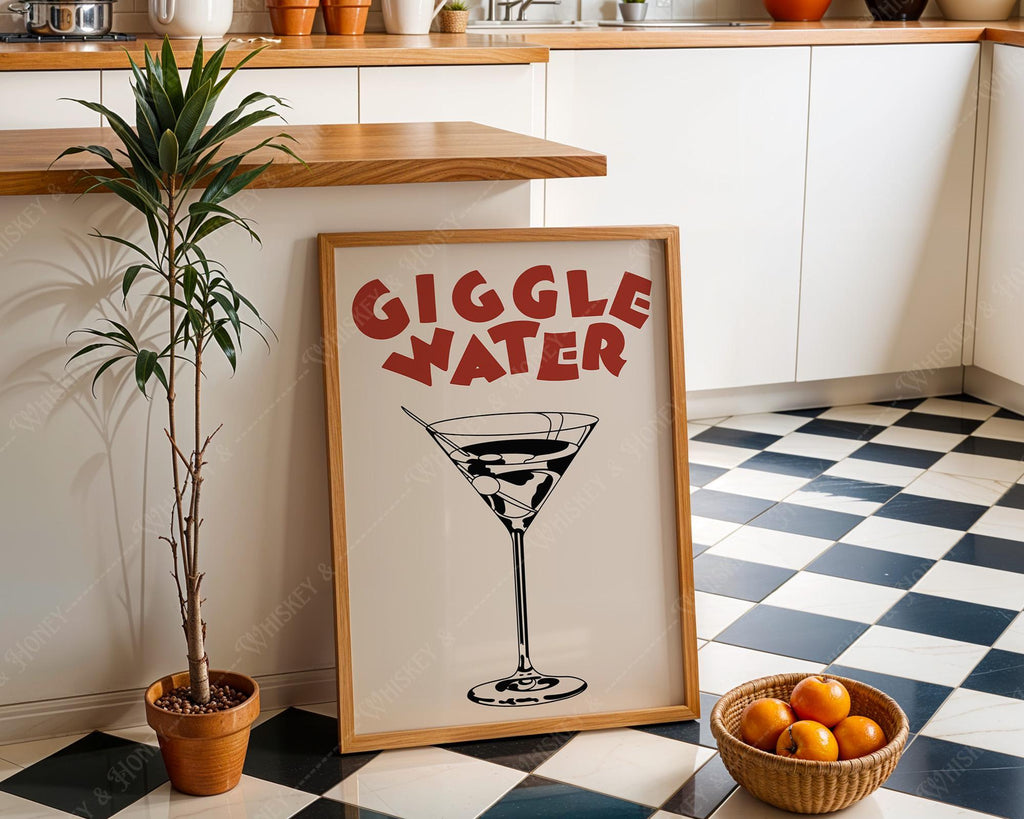Giggle Water Cocktail Print