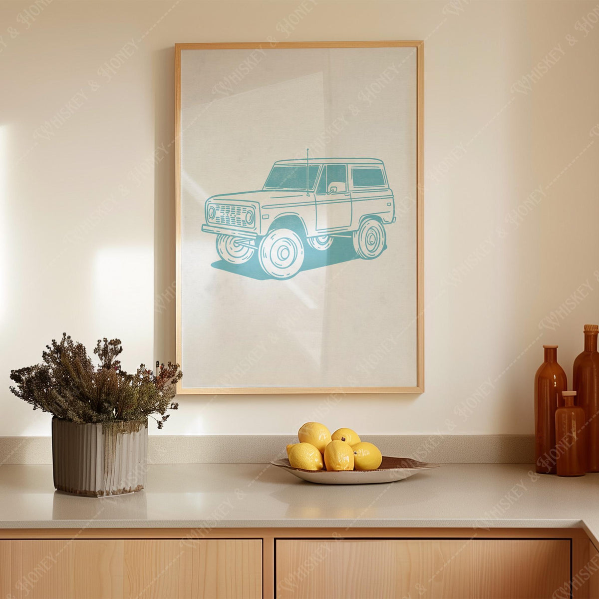 Vintage Ford Bronco Print
