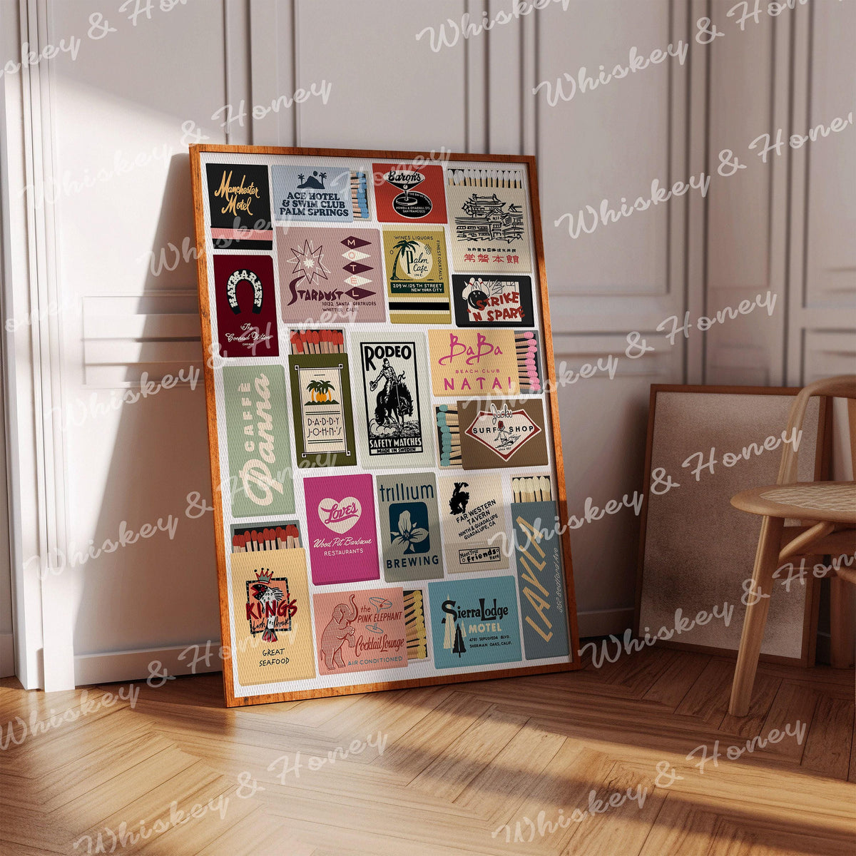 Vintage Matchbook Print
