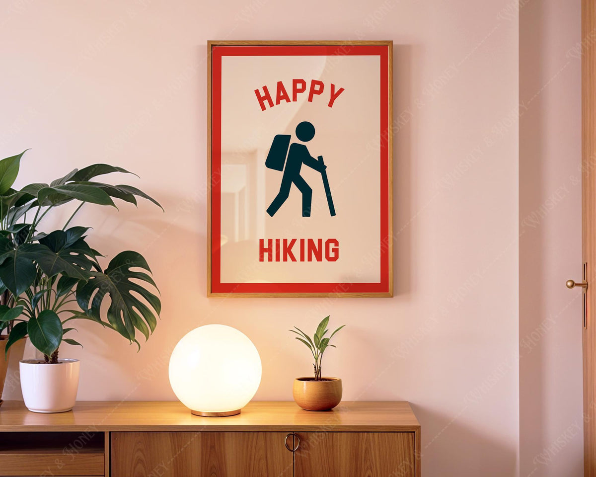 Happy Hiking Print