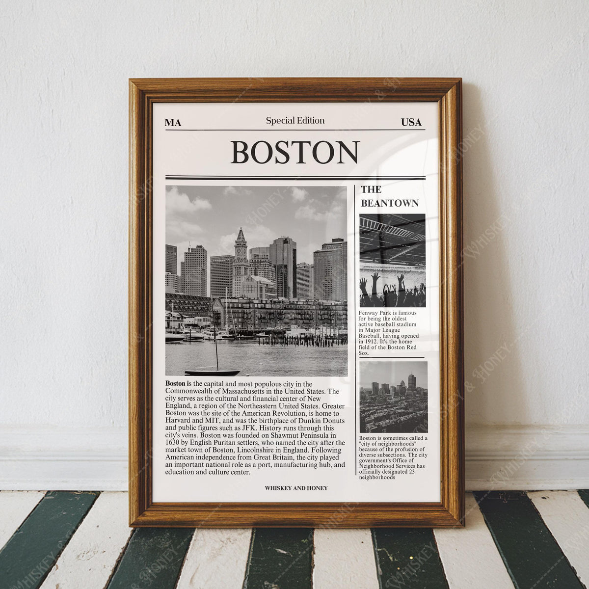 Boston Newspaper Print