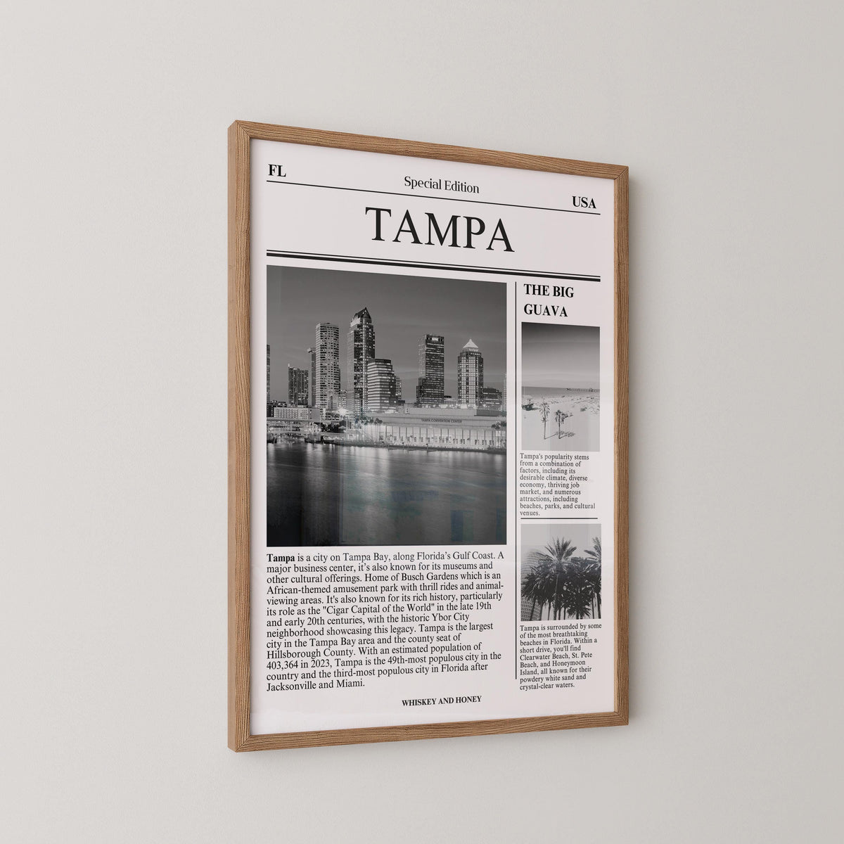 Tampa City Newspaper Print