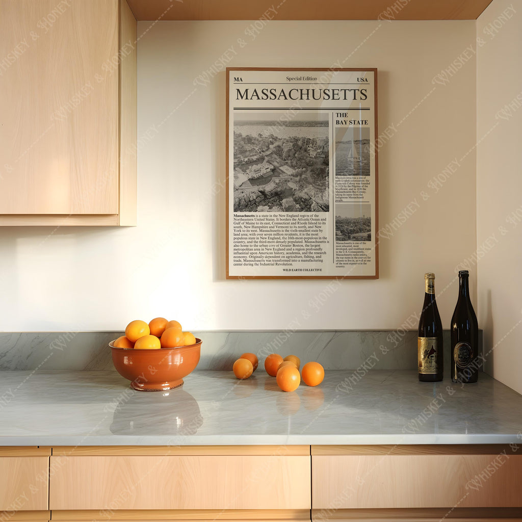Massachusetts Newspaper Print