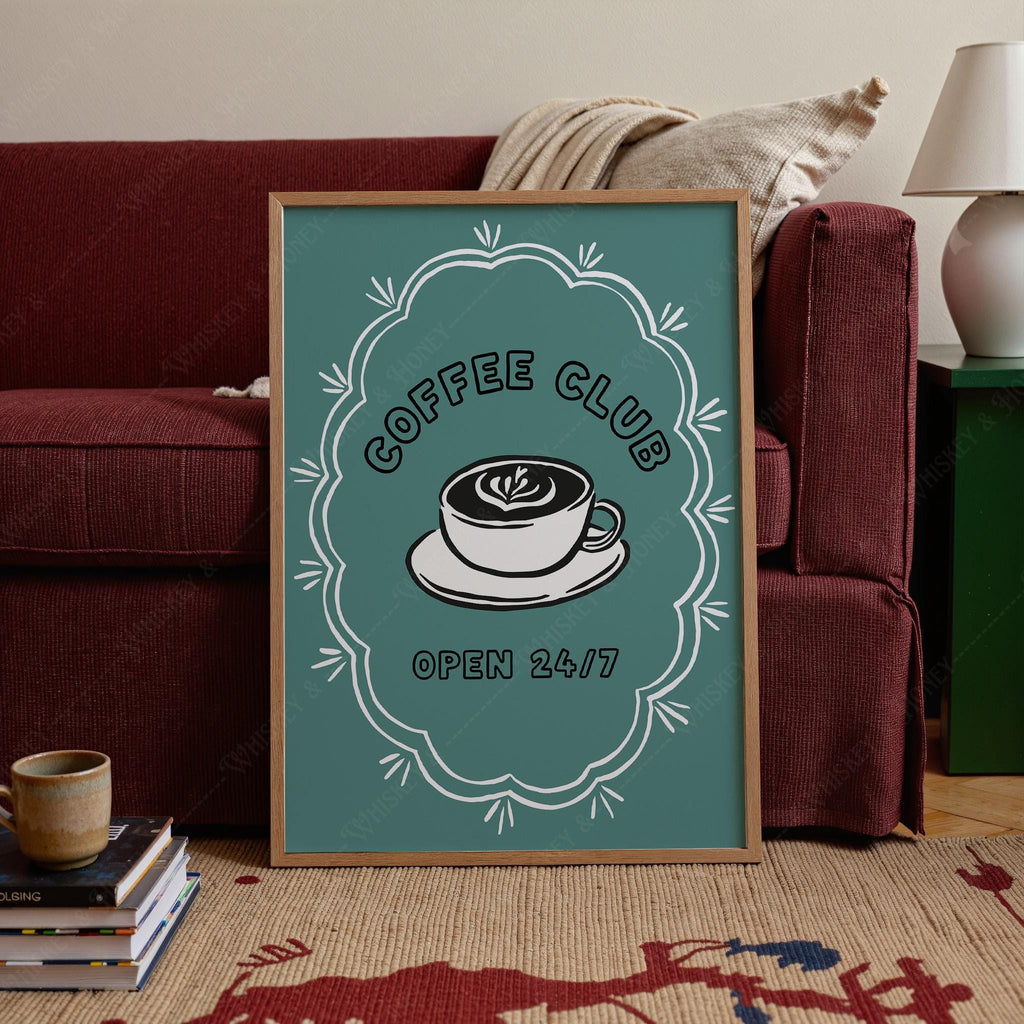Coffee Club Art Print