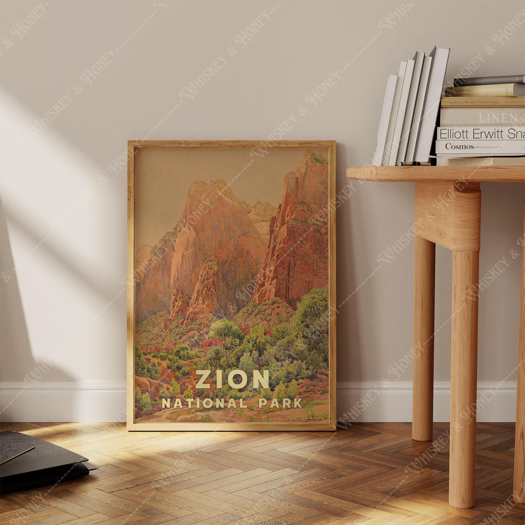 Vintage Zion National Park Print