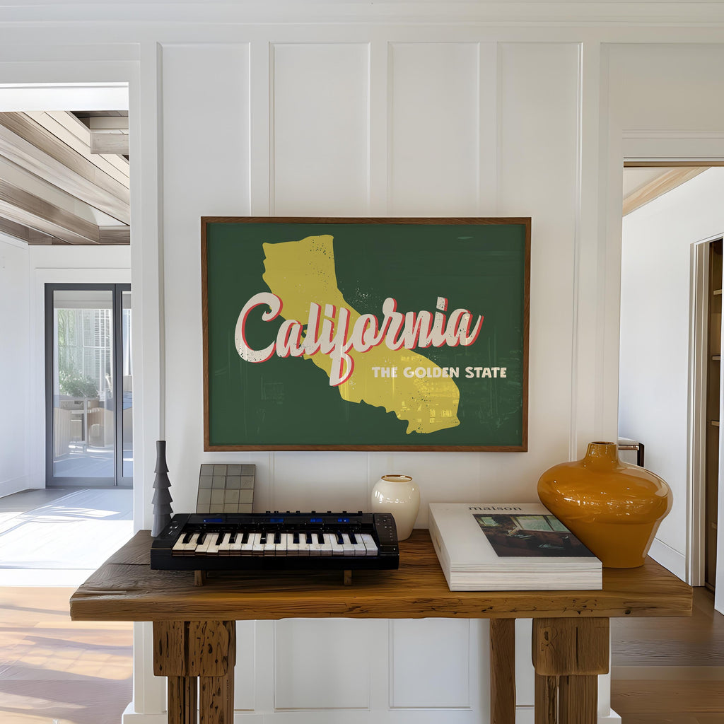 California Golden State Print