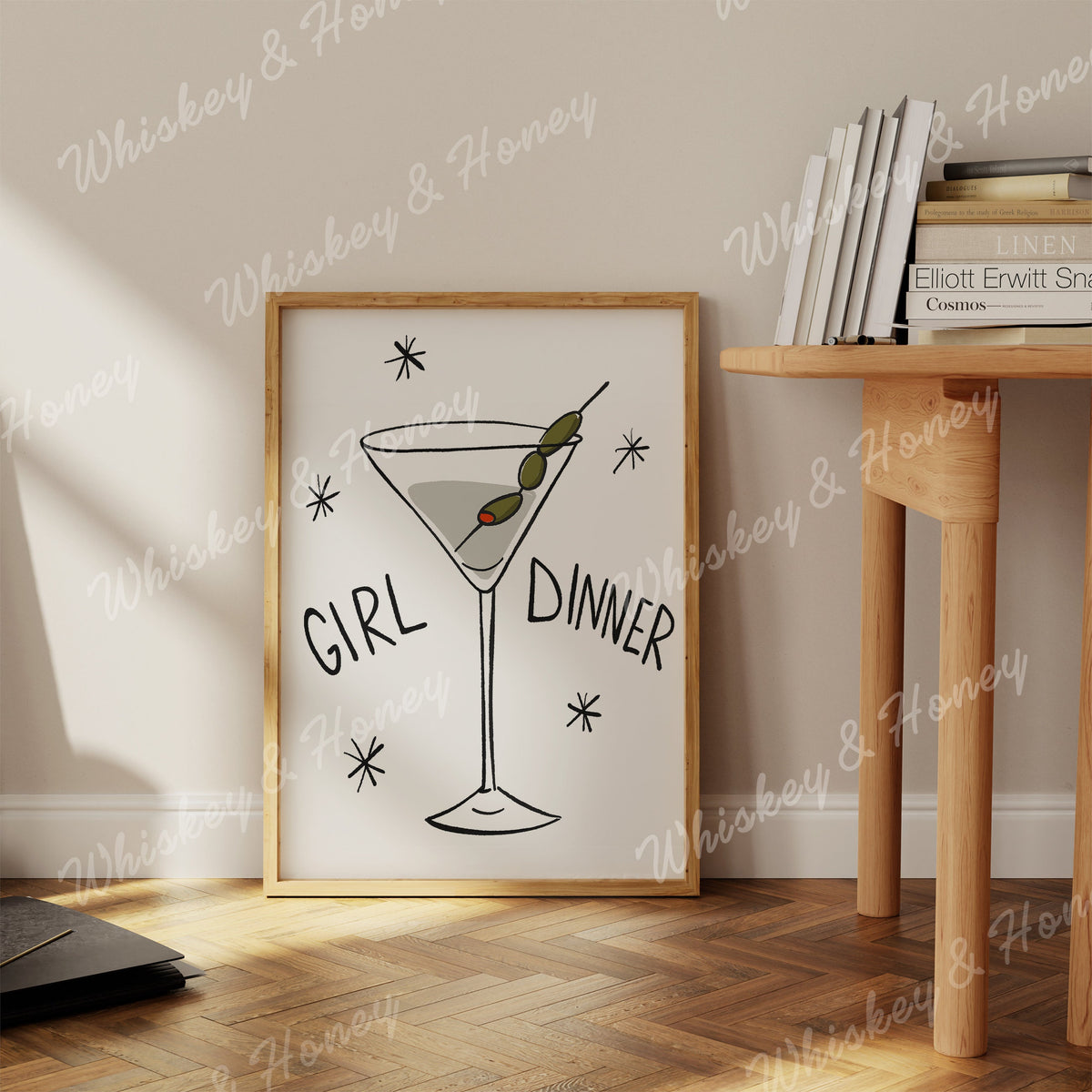 Girl Dinner Martini Print