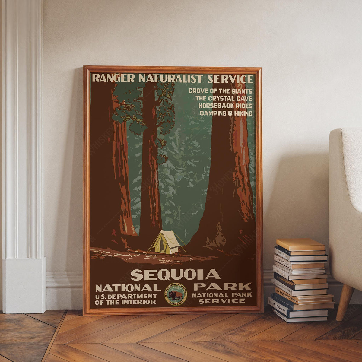 Vintage Sequoia National Park Print