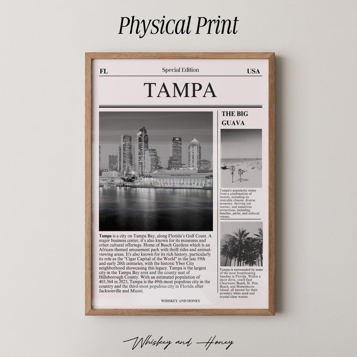 Tampa City Newspaper Print