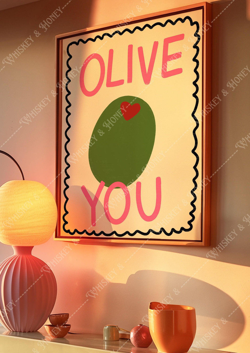 Olive You Print
