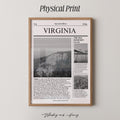 Virginia State Newspaper Print