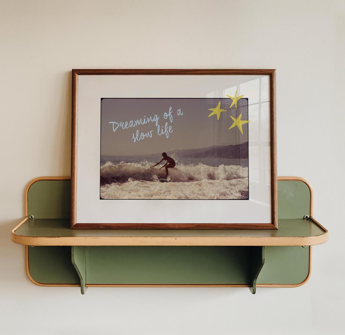 Dreaming Of A Slow Life Surfing Print