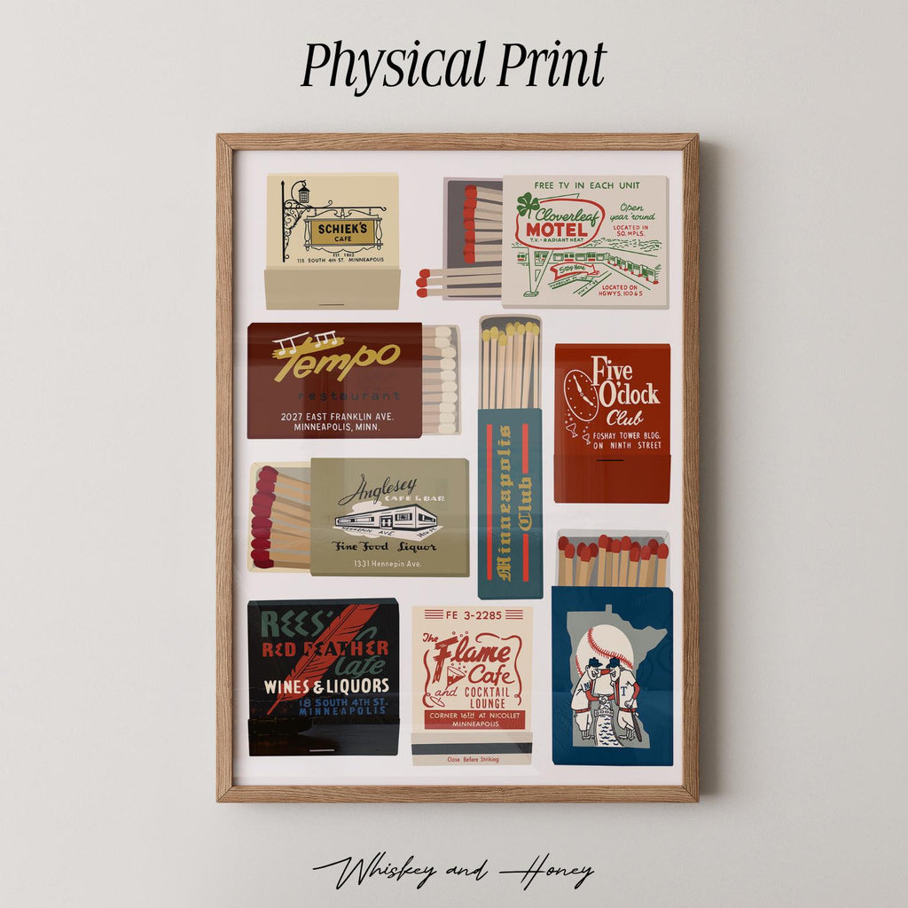 Minneapolis Minnesota Matchbook Print