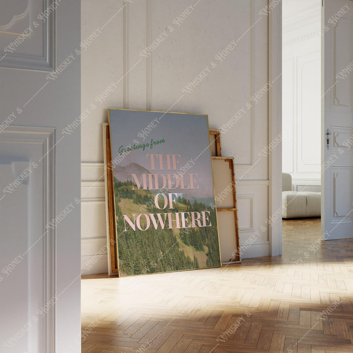 Greetings From Middle of Nowhere Art Print