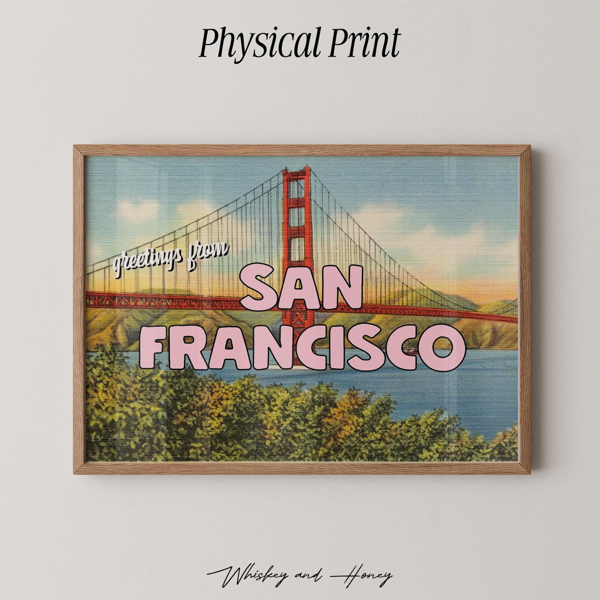 Vintage Greetings From San Francisco Print
