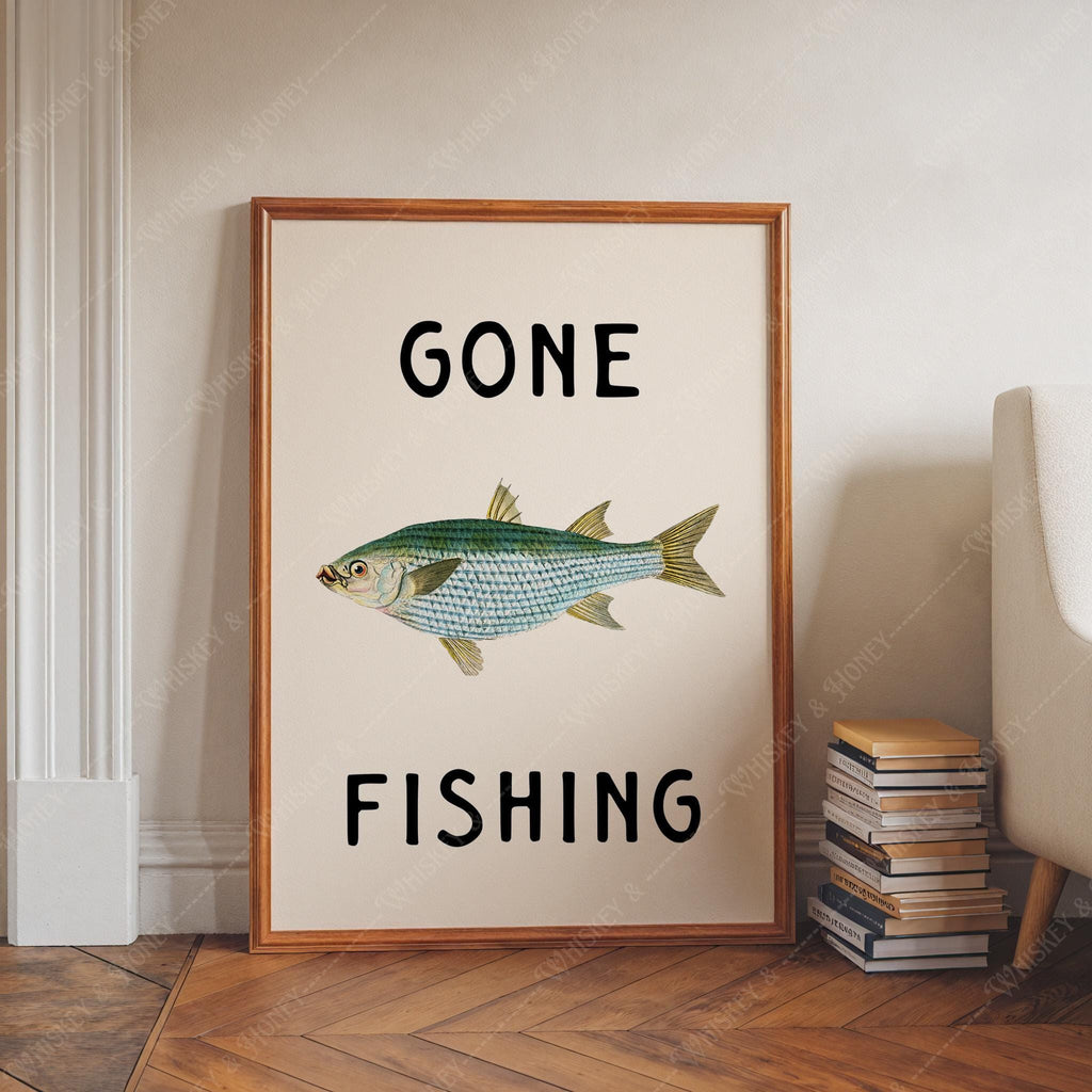 Gone Fishing Print