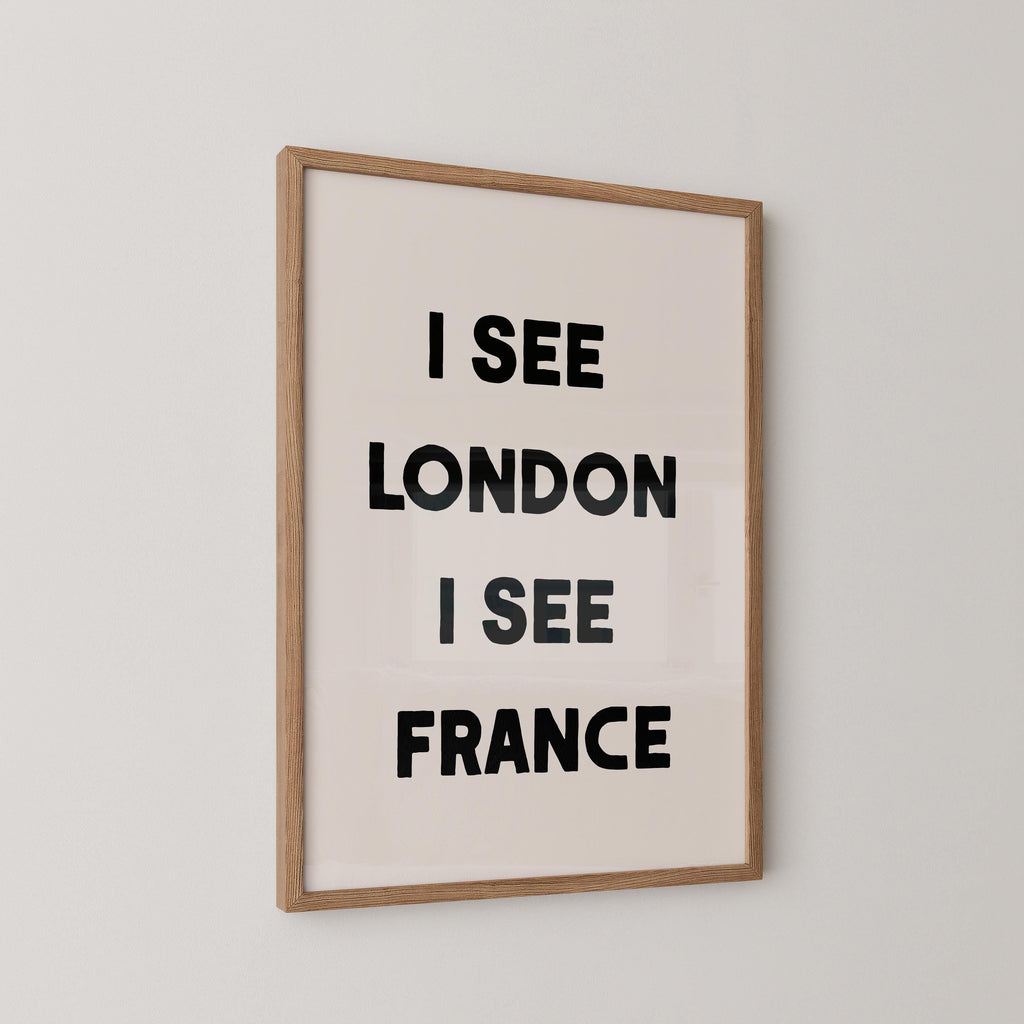 I See London I See France Bathroom Print
